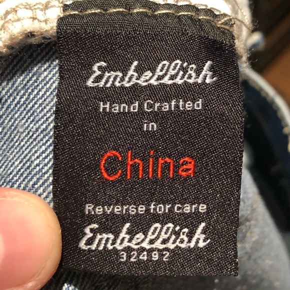 Embellish Cropped Denim Mens Moto Jean Pants 36 - Picture 6 of 6